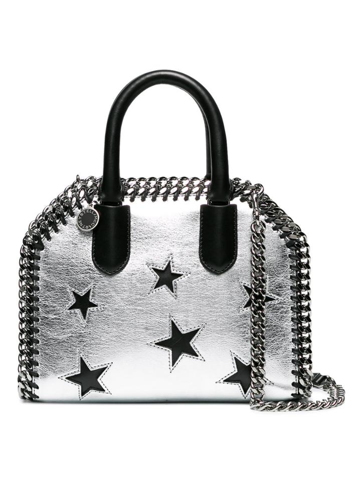 Stella Mccartney Silver Falabella Star Shoulder Bag - Metallic