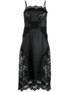 Dolce & Gabbana Satin Slip Dress - Black
