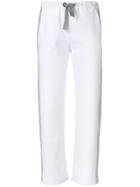 Eleventy Contrast Stripe Trousers - White