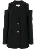 Michael Michael Kors Blazer With Cut Out Shoulders - Black