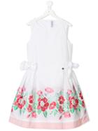 Simonetta Floral Party Dress - White