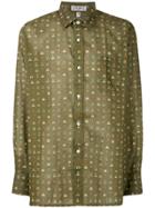 Céline Vintage Dummies Print Shirt - Green