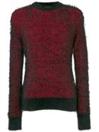 Saint Laurent Crew Neck Sweater - Red