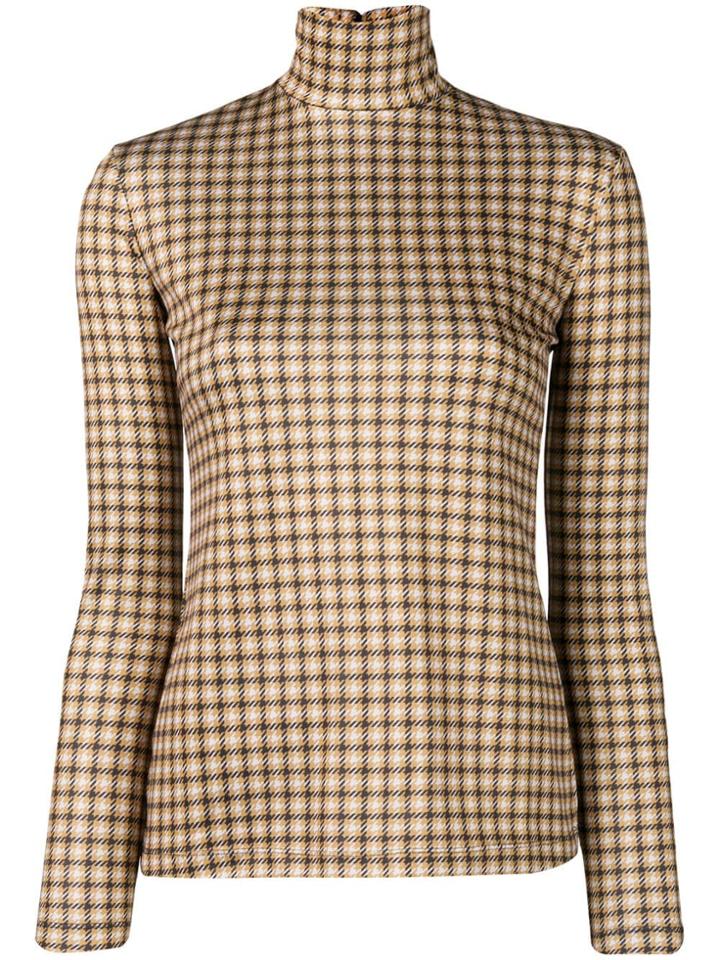 Rokh Jersey Turtleneck Top - Yellow
