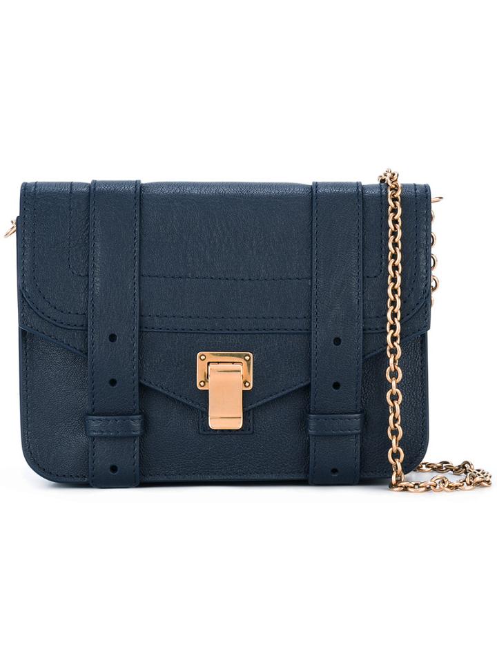Proenza Schouler - Satchel Shoulder Bag - Women - Calf Leather - One Size, Women's, Blue, Calf Leather
