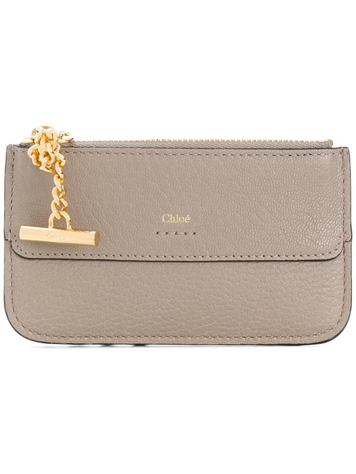Chloé Drew Card Holder - Grey