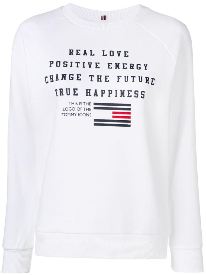 Tommy Hilfiger Crew Neck Sweatshirt - White