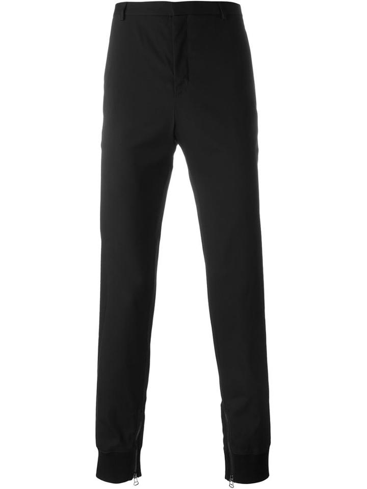 Lanvin Skinny Trousers, Men's, Size: 46, Black, Viscose/spandex/elastane/cotton