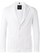 Tonello Basketweave Blazer, Men's, Size: Large, White, Cotton/polyamide/spandex/elastane