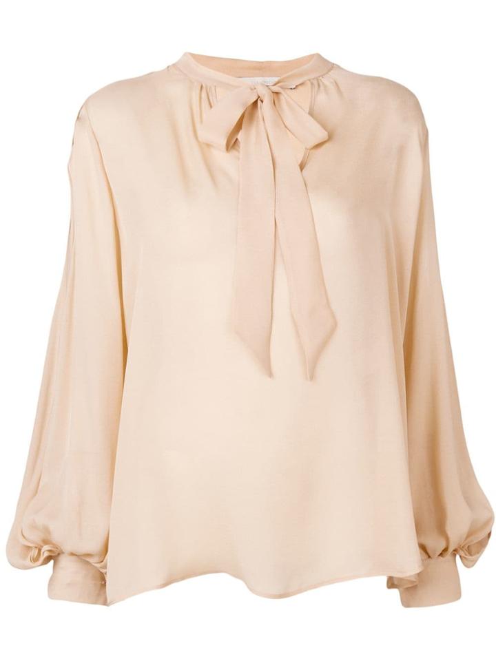 L'autre Chose Loose-fit Blouse - Neutrals