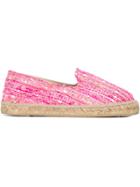 Manebi Woven Espadrilles - Pink & Purple