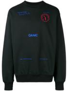 Oamc Slogan Sweatshirt - Black