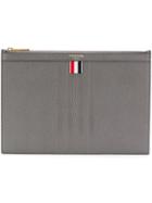 Thom Browne 4-bar Emboss Small Tablet Holder - Grey