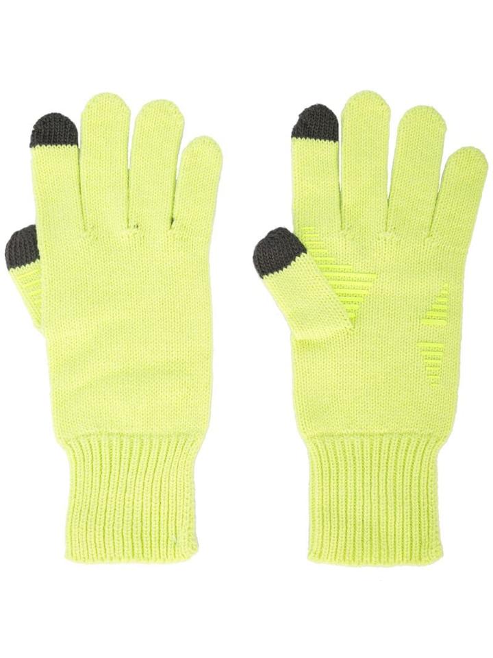 Opening Ceremony Logo Knit Gloves - Yellow