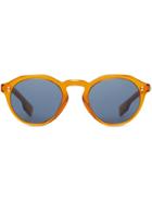 Burberry Eyewear Keyhole Round Frame Sunglasses - Orange