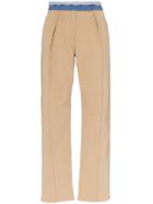 Rosie Assoulin Contrast Waist Trousers - Neutrals