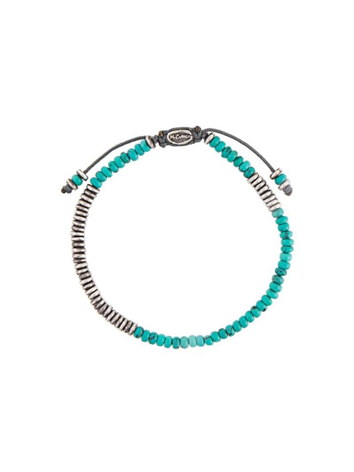 M. Cohen Beaded Bracelet, Men's, Size: Large, Blue