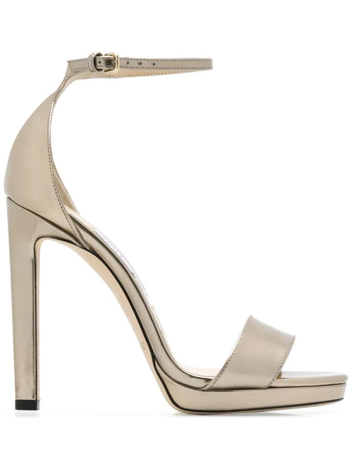 Jimmy Choo Misty 120 Sandals - Gold