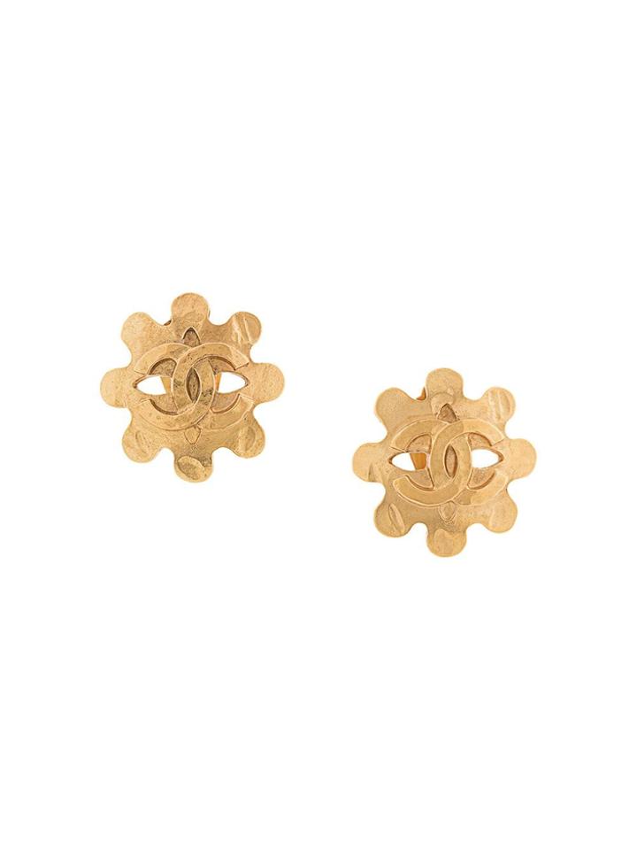Chanel Pre-owned Cc Logos Earrings - Metallic