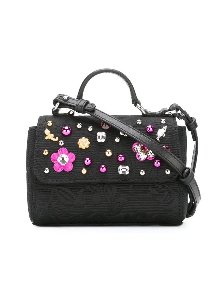 Dolce & Gabbana Kids Embellished Shoulder Bag, Girl's, Black