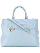 Versace Jeans Logo Zip Tote Bag - Blue