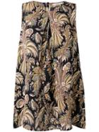 Etro Floral Print Top, Women's, Size: 46, Black, Silk