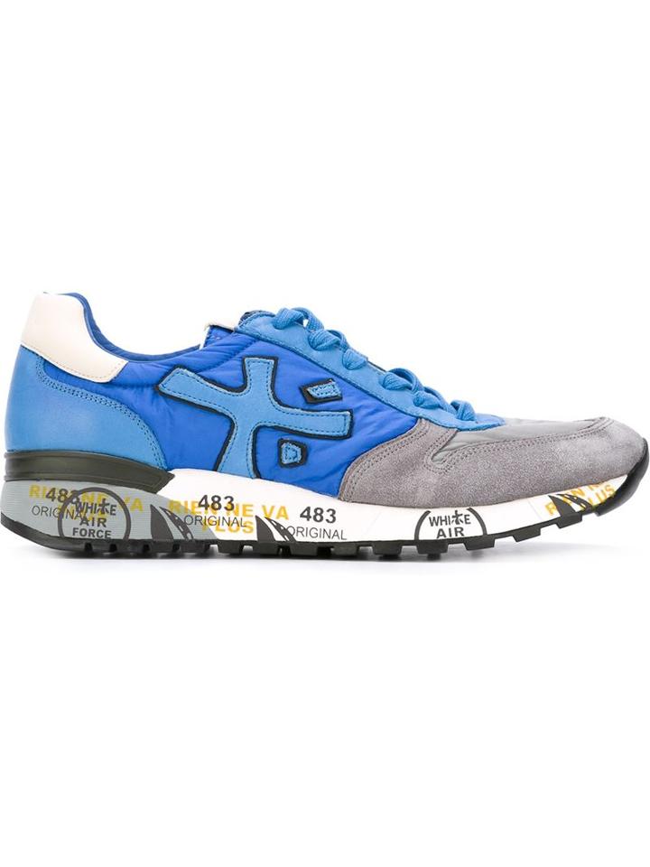 Premiata Mick Sneakers, Men's, Size: 41, Blue, Leather/suede/rubber