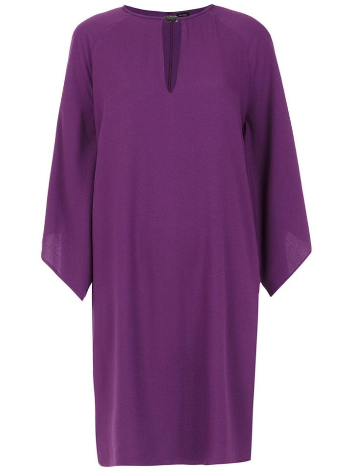 Tufi Duek Straight Fit Dress - Purple