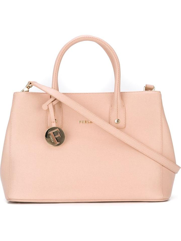Furla Linda Tote Bag, Women's, Pink/purple, Leather