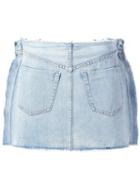 Mm6 Maison Margiela Denim Mini Skirt, Women's, Size: 42, Blue, Cotton
