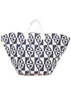 Hermès Vintage Chain Print Shopper Tote