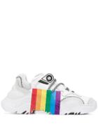 Nº21 Rainbow Printed Sneakers - White