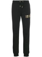 Versace Jeans Couture Printed Logo Track Pants - Black