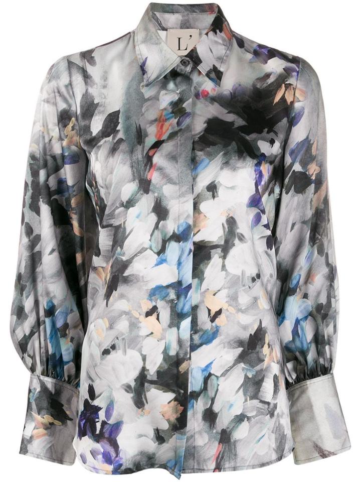 L'autre Chose Camicia Over Stampa 'painterly' - Green