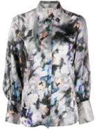 L'autre Chose Camicia Over Stampa 'painterly' - Green