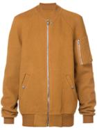 Rick Owens Cashmere Classic Bomber Jacket - Brown