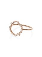 Rosa De La Cruz 18k Rose Gold And Diamond Cascade Circle Ring