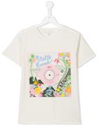 Stella Mccartney Kids Arlow Stella Records Print T-shirt, Girl's, Size: 14 Yrs, White