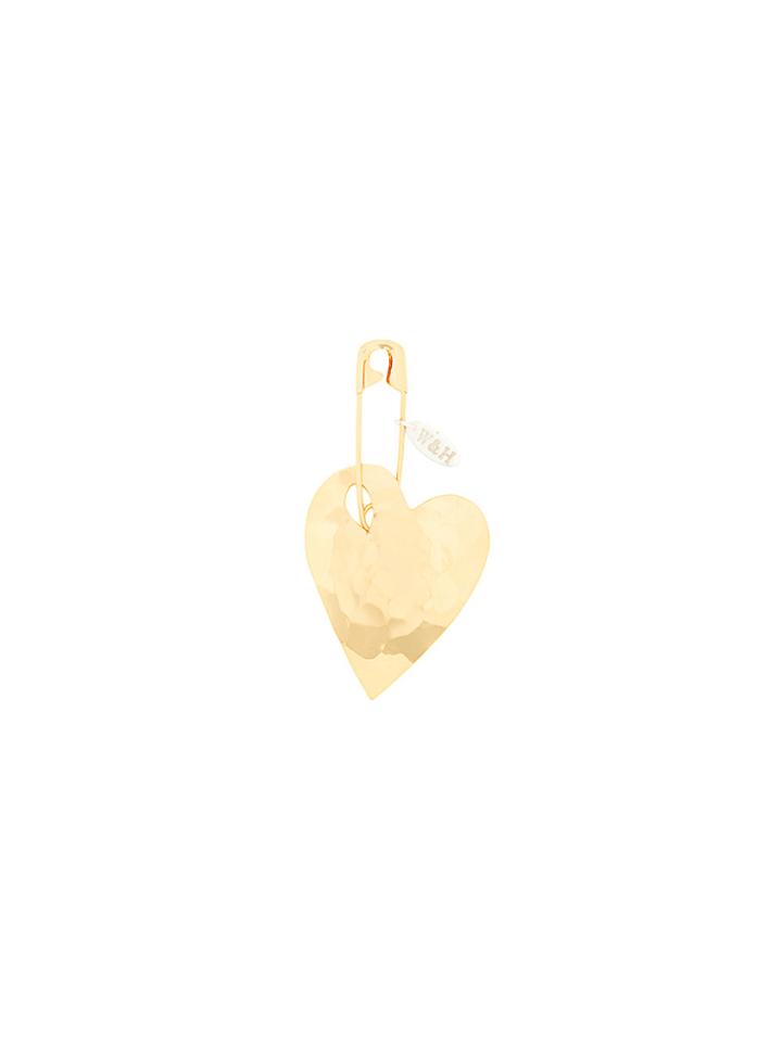 Wouters & Hendrix My Favourite Heart Pendant Brooch - Metallic