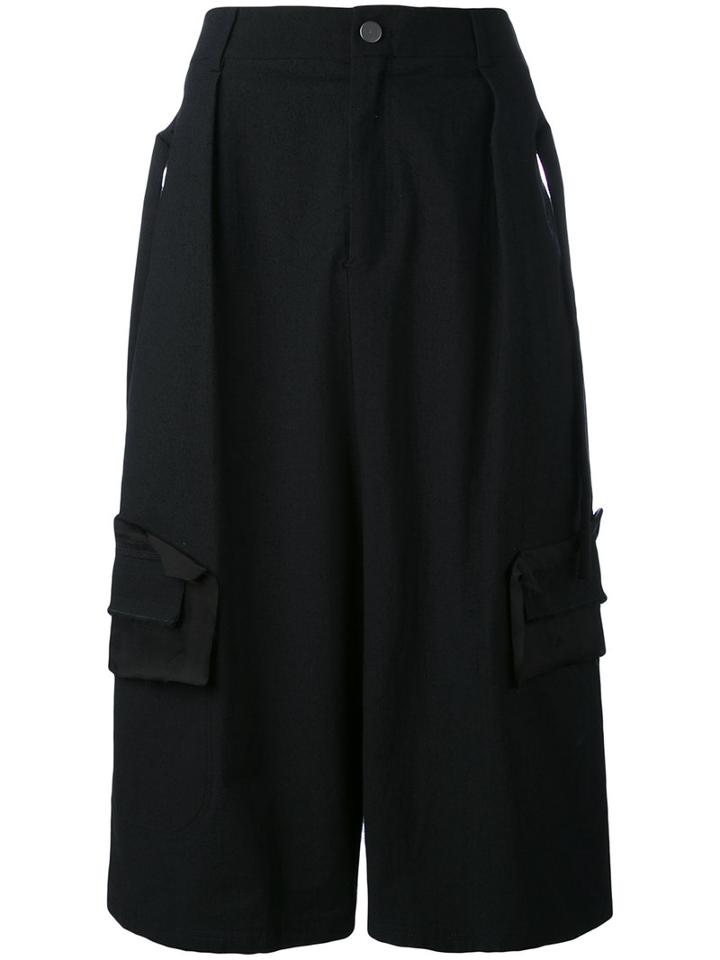 Damir Doma - Cropped Cargo Trousers - Men - Cotton/nylon/spandex/elastane - M, Black, Cotton/nylon/spandex/elastane