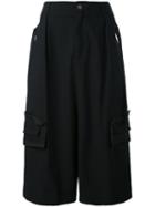 Damir Doma - Cropped Cargo Trousers - Men - Cotton/nylon/spandex/elastane - M, Black, Cotton/nylon/spandex/elastane