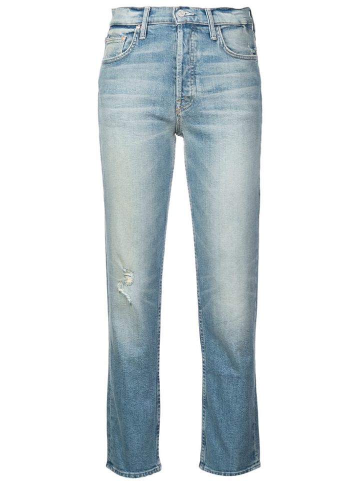 Mother The Tomcat Ankle Jeans - Blue