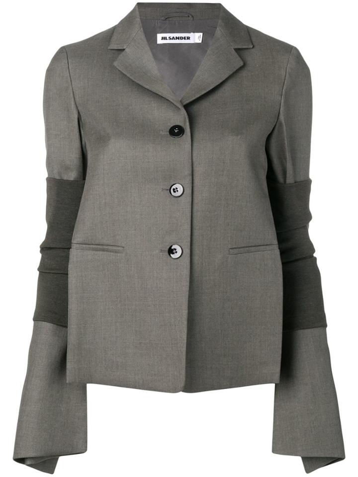 Jil Sander Contrast Panel Blazer - Grey