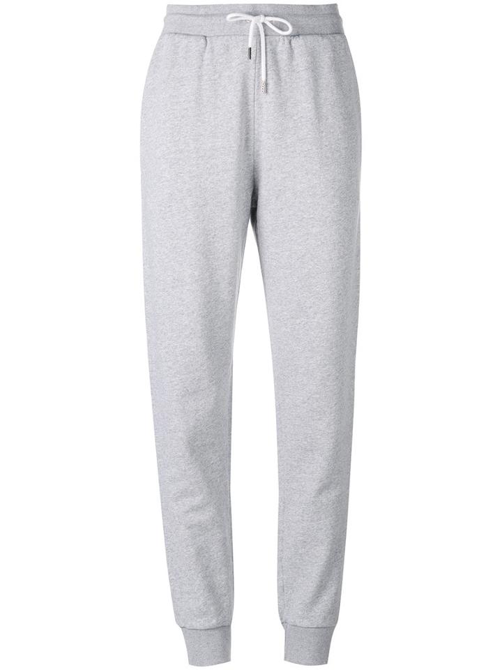 Maison Kitsuné - Logo Patch Track Pants - Women - Cotton - L, Grey, Cotton