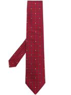 Etro Geometric & Dot Printed Tie - Red