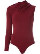 Egrey One Shoulder Bodysuit - Red