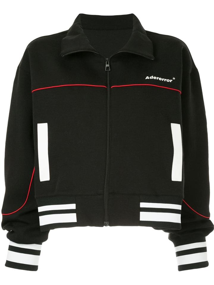 Ader Error Cropped Zip-up Jacket - Black