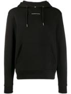Sandro Paris Contrast Logo Hoodie - Black