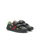 Gucci Kids Bees Embroidery Sneakers - Black