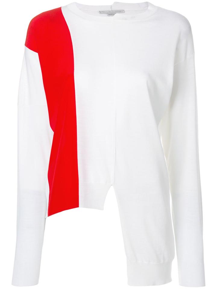 Stella Mccartney Asymmetric Knit Jumper - White